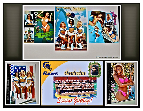 Rams Cheerleaders Calendar  / photos mike oransky